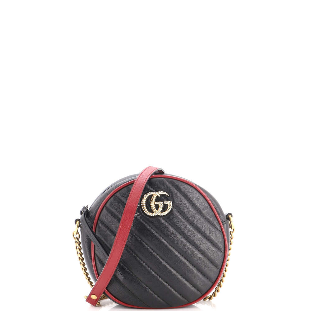 Gucci Mini GG Marmont Round Shoulder Bag